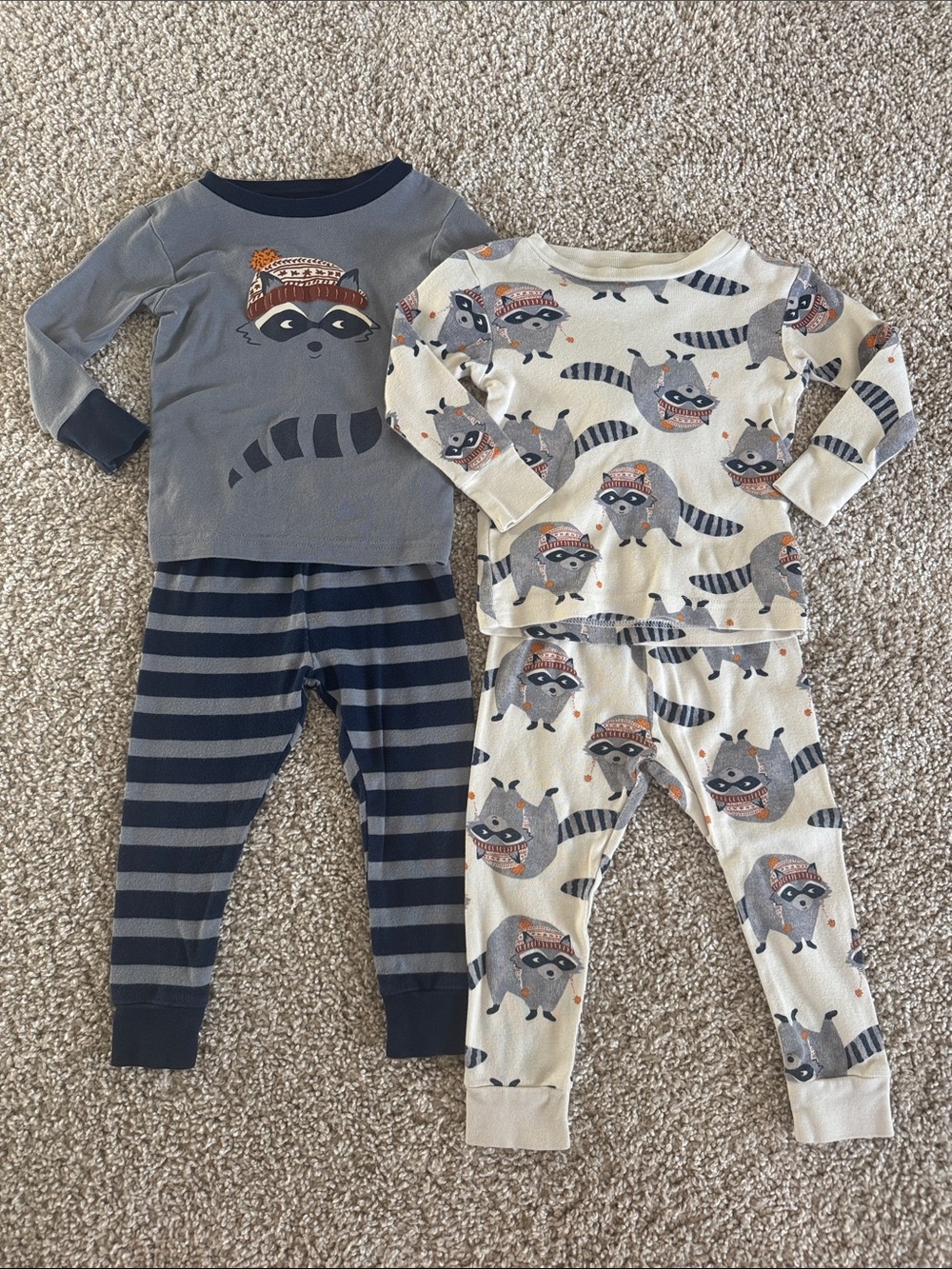 Just One You Carter’s Raccoon Print Pajama Set - 12M